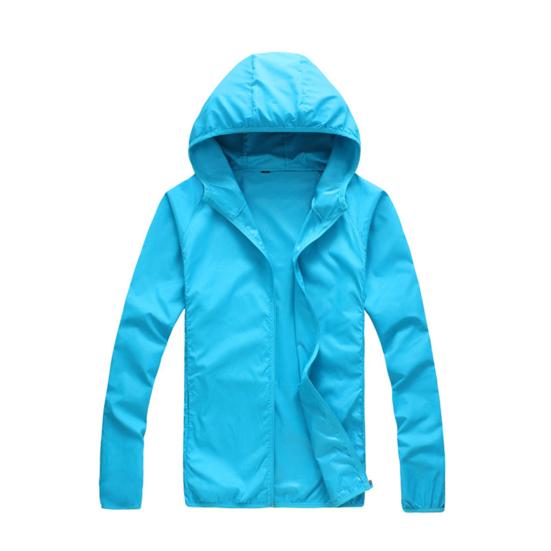 Women Men Summer Long Sleeve Hooded Windproof Sun Protection Coat Fishing Jacket