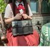 Japanese Soft Girl Basic Jk Uniform Bag Portable One Shoulder Oblique Span Double Shoulder Back College Style Simple Student Bag Tide