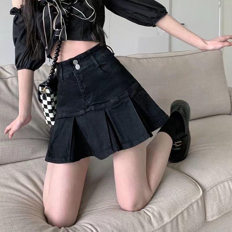 2023 High Waist A-Linien Jeansrock für Damen - Sommer Slim Fit mit Übergrößenoptionen