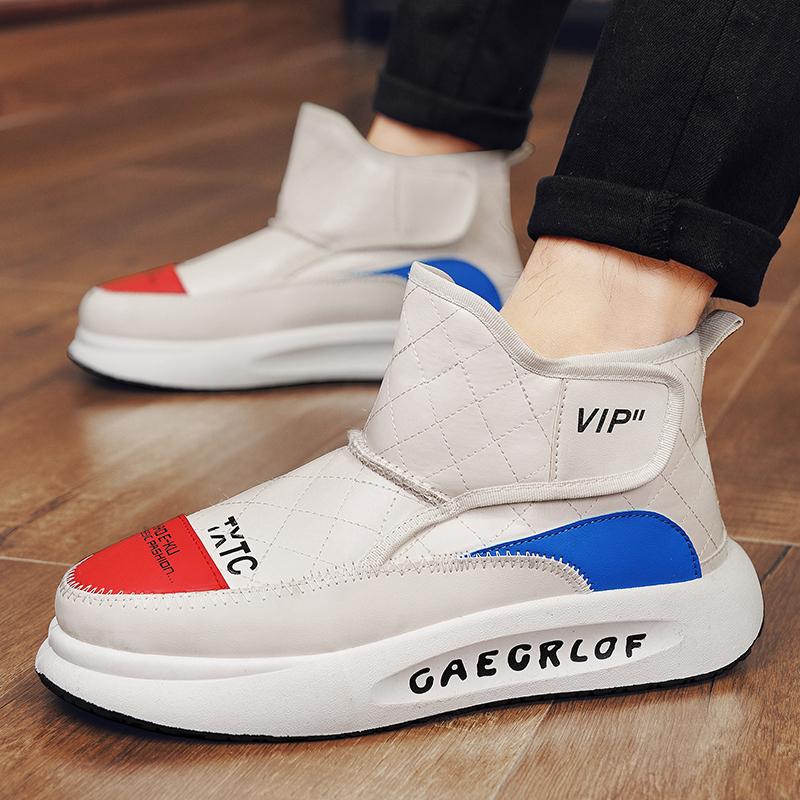 Fashion Hot Style Men's Snow Boots Velvet and Thickening Warm Shoes for Men Comfort Wear-resistant Trendy All-match Mens Winter Shoes