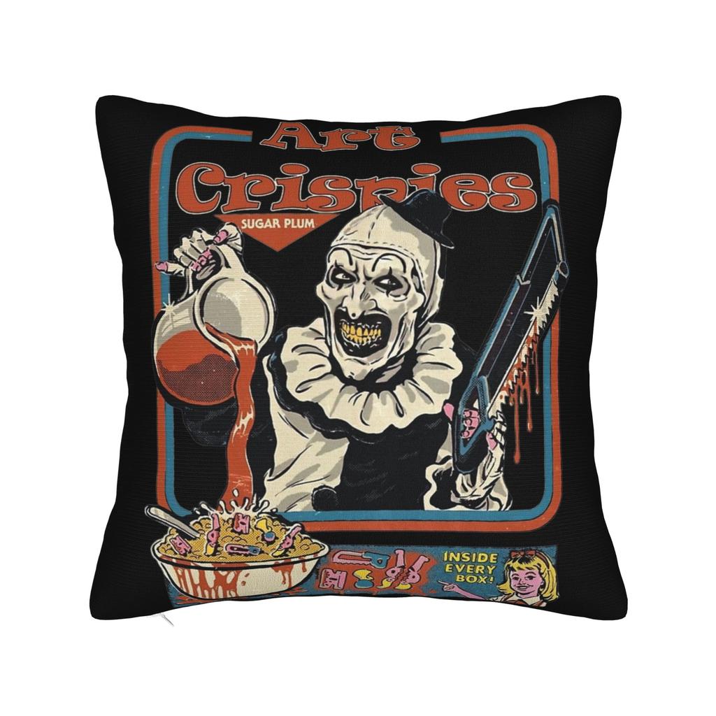 Terrifier Horror Movie Pillowcase Soft Polyester Cushion Cover Gift  Pillow Case Cover Home Zipper 45X45cm
