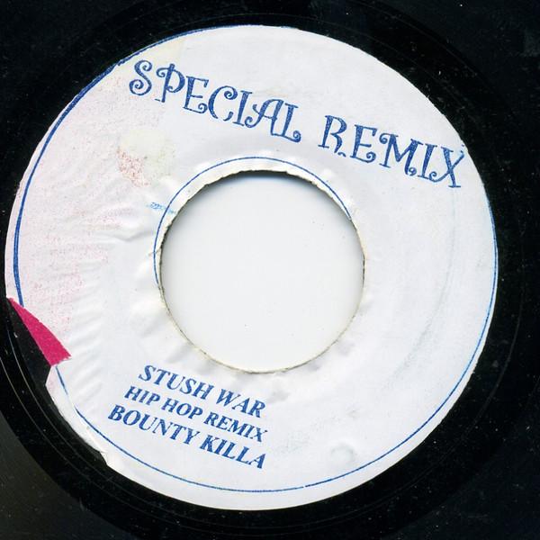 

7inch Record BOUNTY KILLER Stush War Hip Hop Remix NONE Special Remix Jamaica Reggae Ska Dub Used