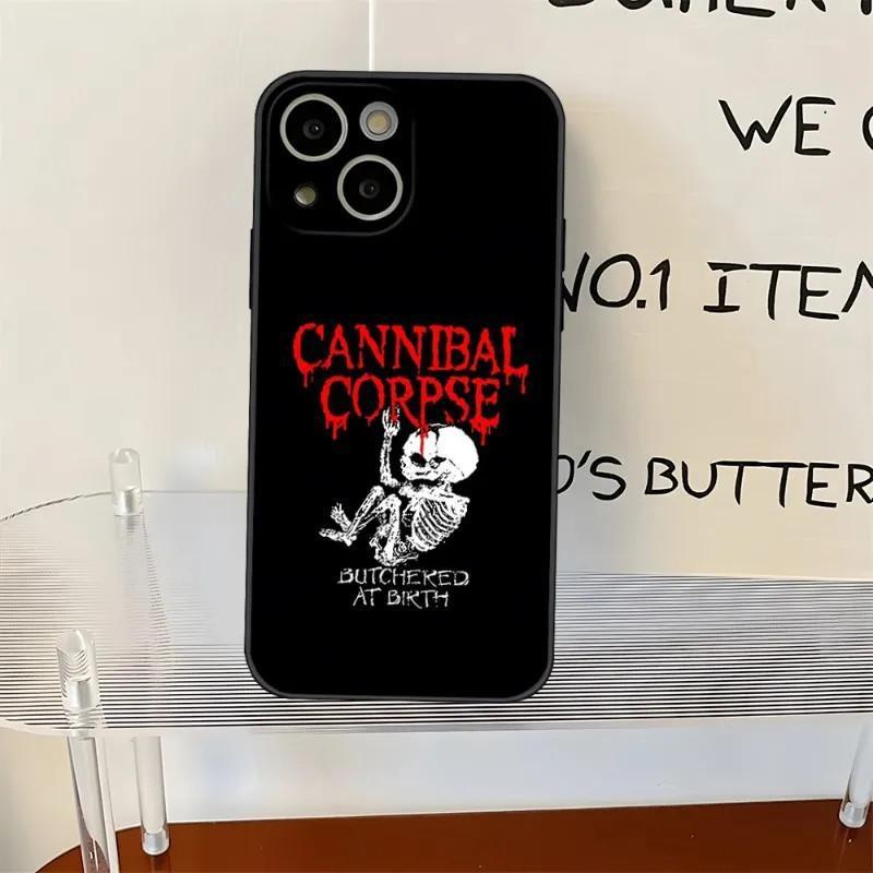 iPhone15 mobile phone case, cannibal corpse mobile phone case, painted anti-drop, anti-drop mobile phone case.