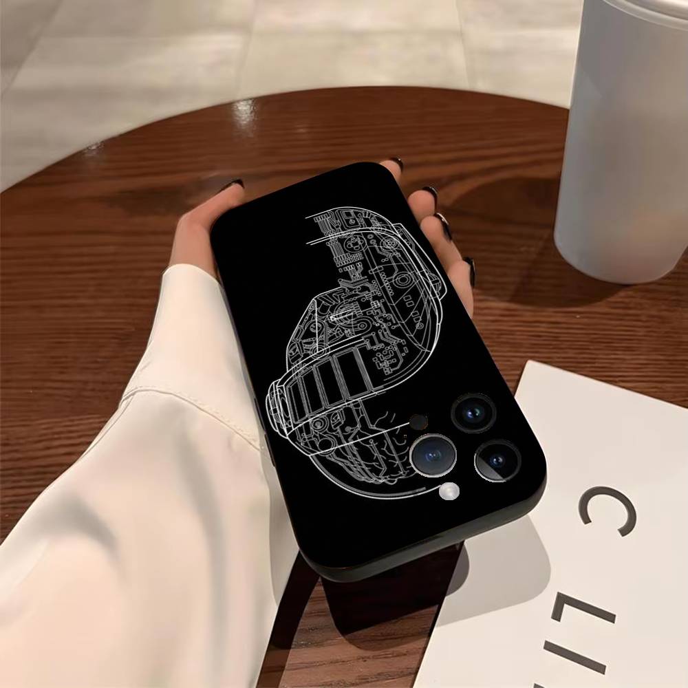 

Daft Punk Phone Case for iPhone 17 Air 16 15 11 12 14 13 Pro Max Shockproof Cover iPhone12