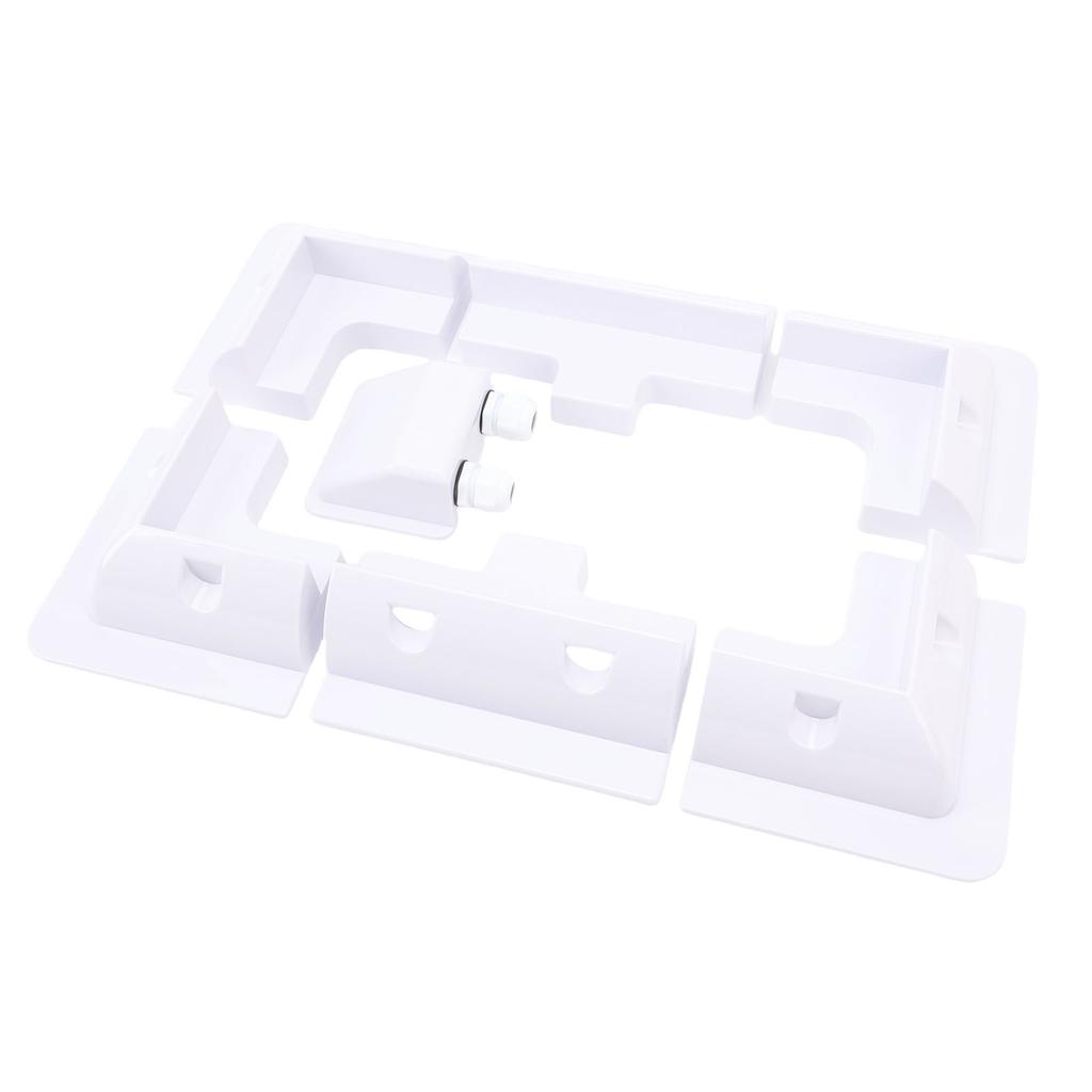 Solar Panel ABS Corner Brackets Solar Panel Mounting Brackets Kit Widely Used for RVs Vehicles Sheds Garages White