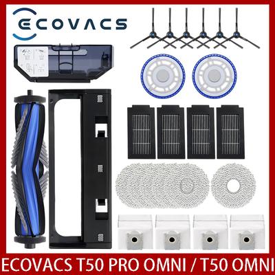ECOVACS T50 PRO OMNI /T50PRO / T50 OMNI Robotický vysavač Náhradní díly Hlavní Boční kartáče Mopovací utěrky HEPA filtry Sáčky na prach Příslušenství