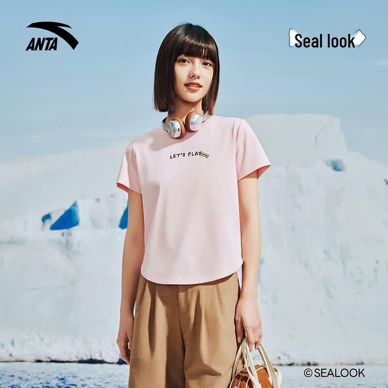 Anta x Seal & See Women s Cooling Short Sleeve T-Shirt M