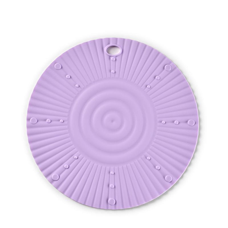 Silicone Heat-Resistant Pot Mat - Round Anti-scald Placemat Coaster for Kitchen