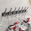 Chic Wall-Mounted Coat Hook - Rustproof Aluminum, 3/4/5/6/7/8 Hooks for Bedroom Clothes & Hats, Easy Organization & Stylish Room Decor