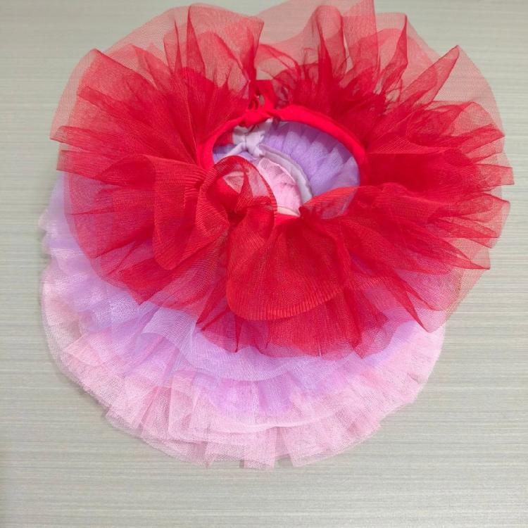 Victoriaanse Stijlen Afneembare Gaas Nepkraag voor Peuter Meisje 3 Lagen Tule Nekkraag Sjaal Capes Clown Cosplay Choker