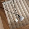 2 Pieces Dual-Layered Heart Pendant Necklace Chain Necklaces Beads Chokers Heart Chain Necklaces Party Jewelry for Girls