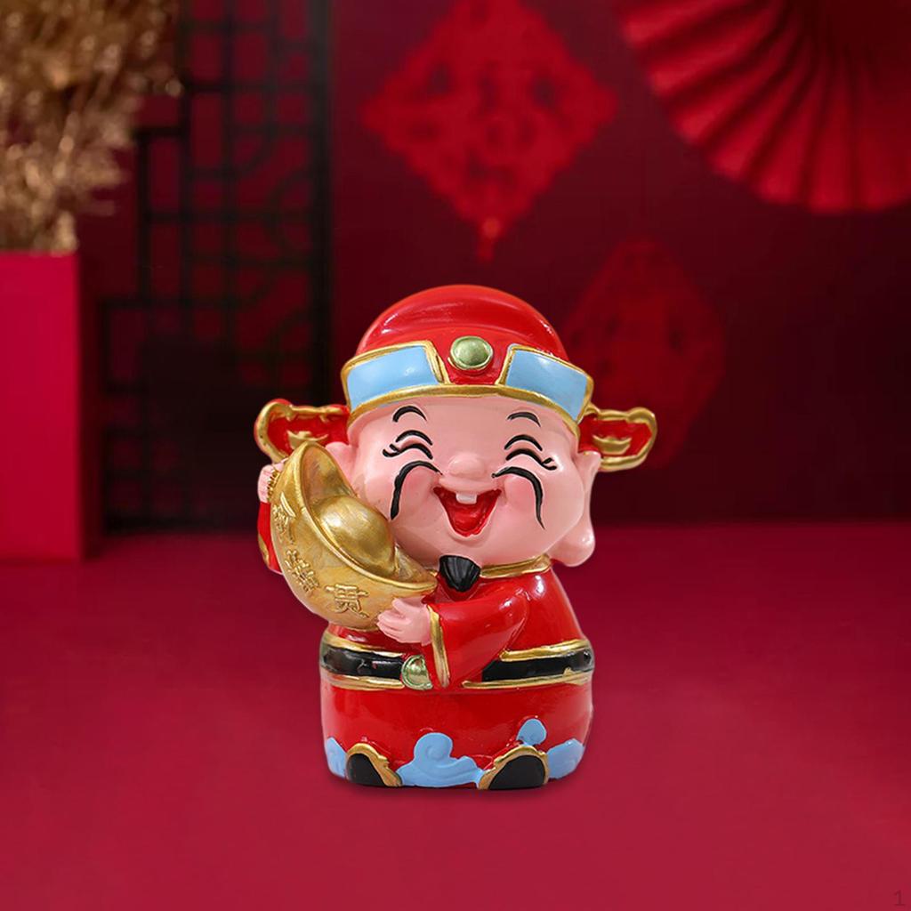 Chinese Year Wealth s Resin Figurine Mythological 2.8inch Tall