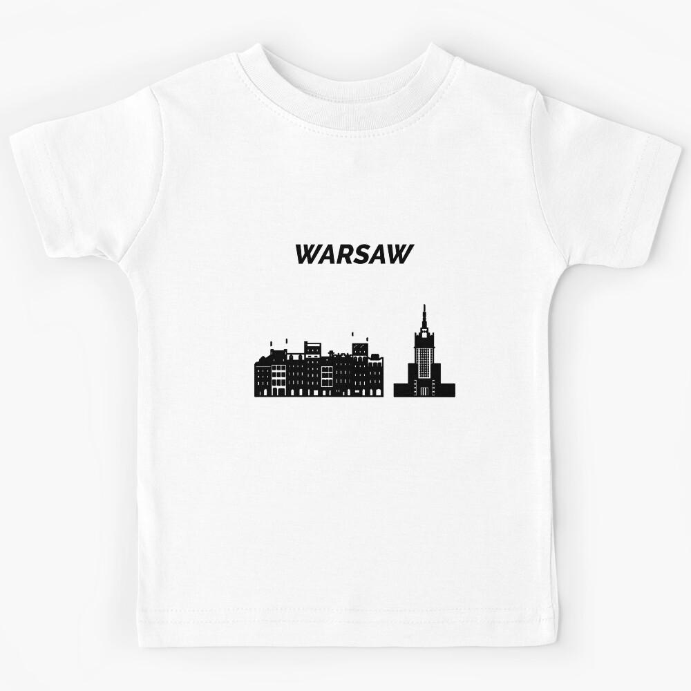 Warsaw Skyline, Poland Kids T-Shirt 120