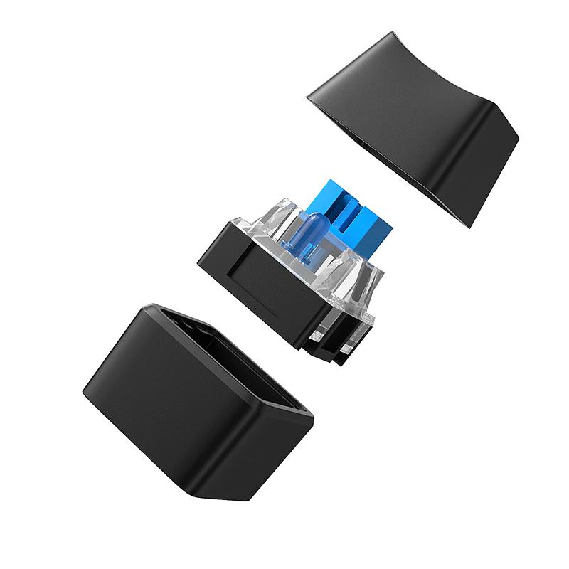 Black White Color 1.8m Extension Cable Computer Desktop Switch Blue LED Lights PC Motherboard External Start Power On/Off Button