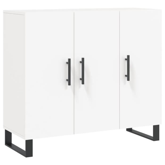 VidaXL White Buffet 90x34x80 Cm Engineered Wood 828132