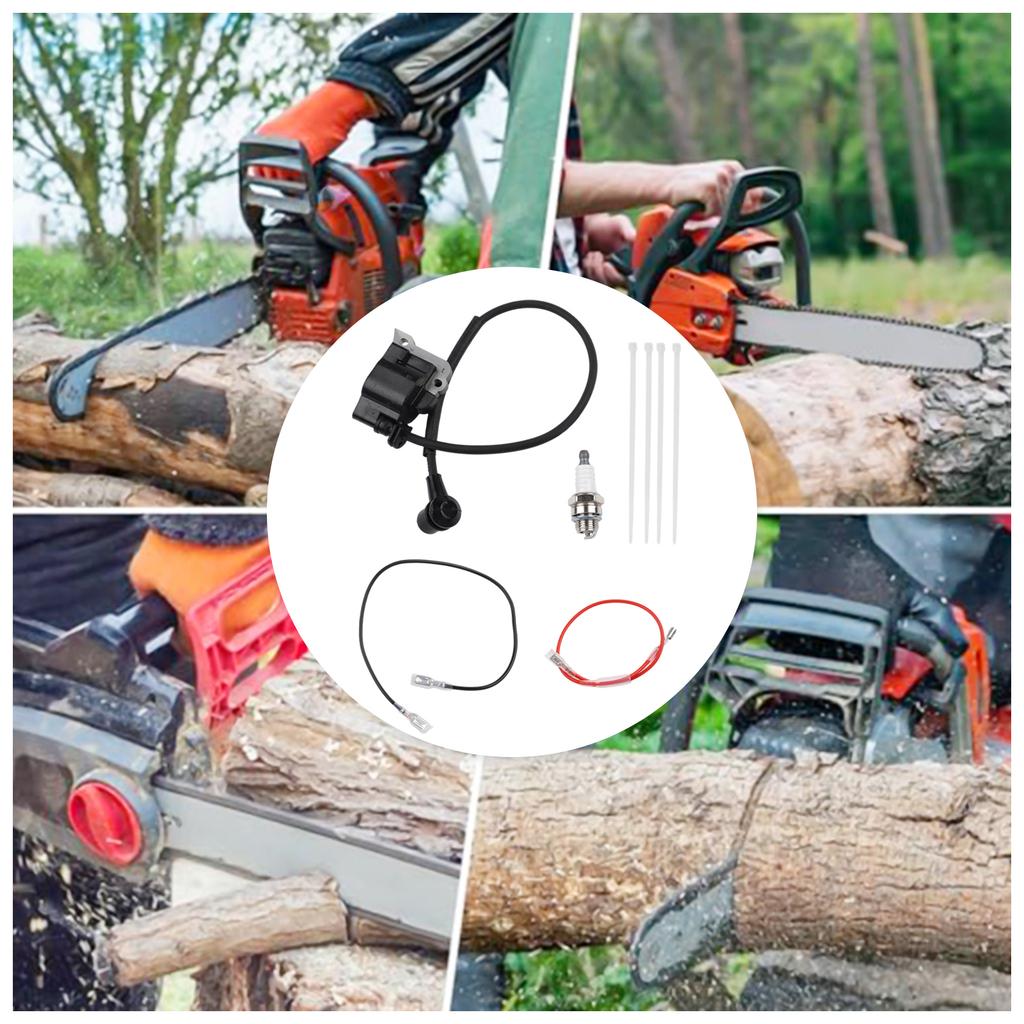 Chainsaw Repair Ignition Coil Kit Replacement Ignition Coil Kit RY3714 RY3716 Includes Spark And Cable Ties Easy Installation