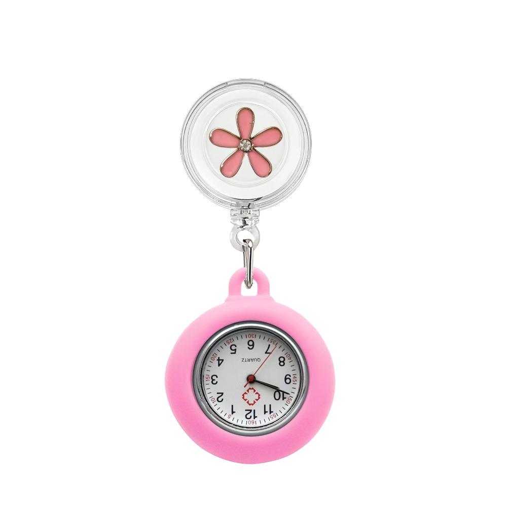 Anti-Lost Retractable Pocket Watch Decorative Pendant Fob Watch Retractable Nurse Watch Hospital
