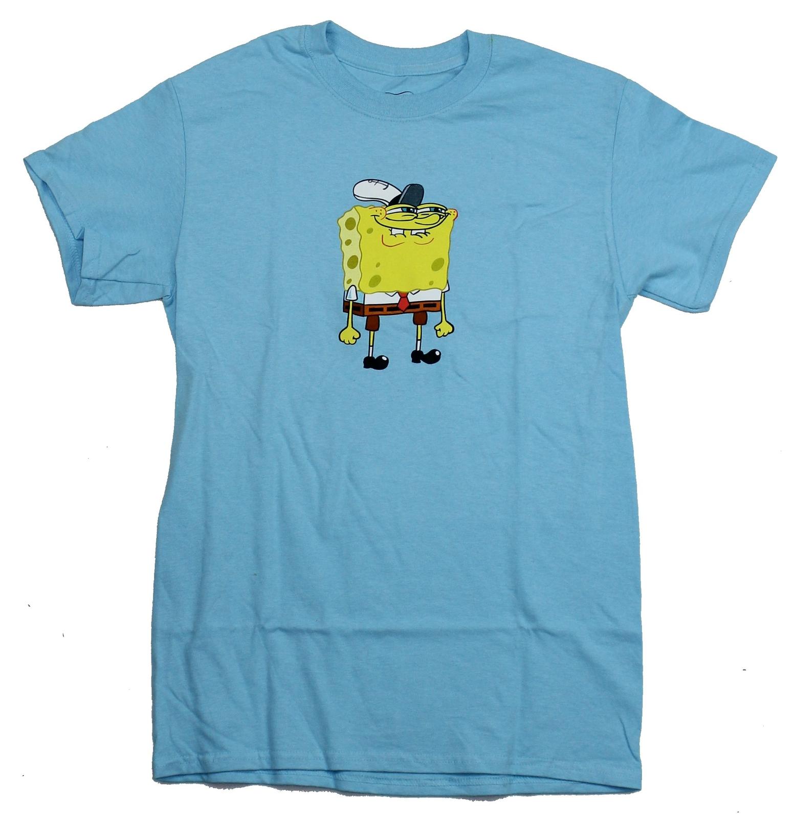 Spongebob Squarepants Mens T Shirt - Standing Proud Big Smile Meme Image XL