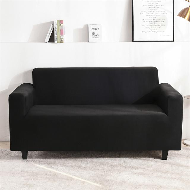 Seater Stretch spandex diivanikate Elastsed diivanikatted elutoa jaoks ühevärvilised pestavad diivanirätikud diivanikatted