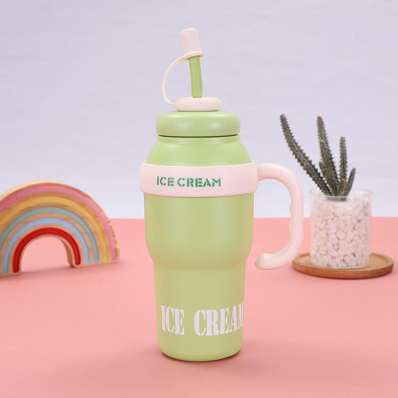 MRSIKEY 1000ml Stainless Steel Insulated Tumbler with Straw