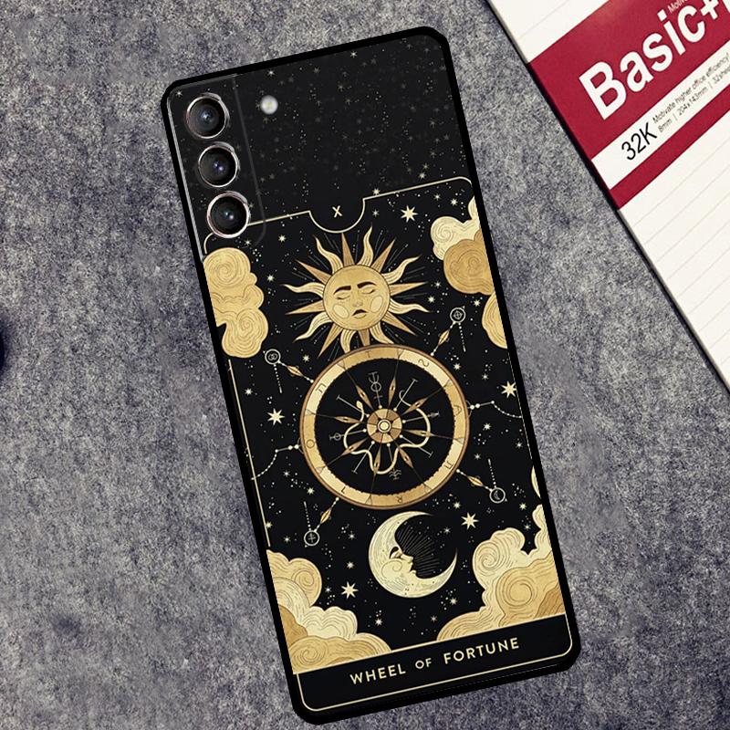 Astrology Tarot Cards Case For Samsung Galaxy S24 S23 S22 S21 Plus Ultra Note 20 S9 S10 Note 10 S20 S21 FE Cover