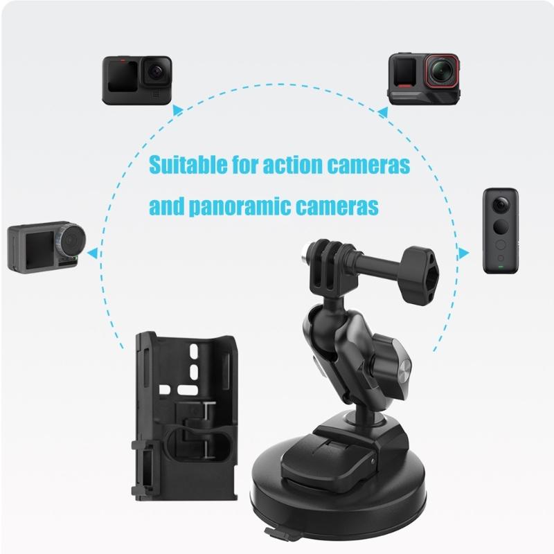 Strong Suction Cup Mount Holder For Sports Device Customizable Position Great For Driving Videos And Content Creation
