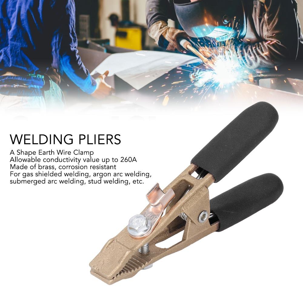 Brass Grounding Work Clamp 260A Current Rating Argon Arc Welding Clamp For Argon Arc Welding