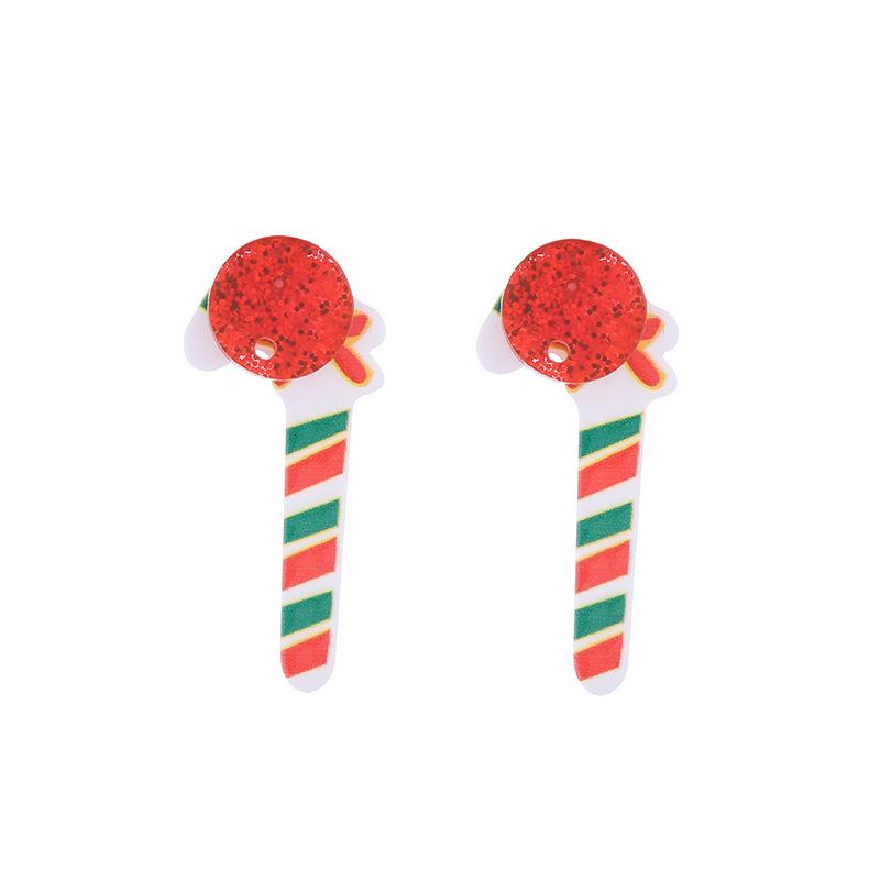 

Cross-Border Christmas Reindeer & Tree Acrylic Earrings