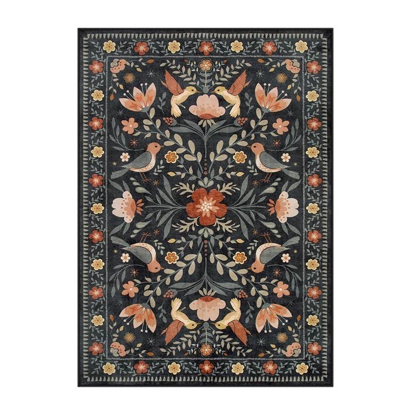 Carpet for Living Room Bedroom Rug Bedside Floor Mat Large Size Spring Plant Flower Carpets Vitality Home Decoration Rugs