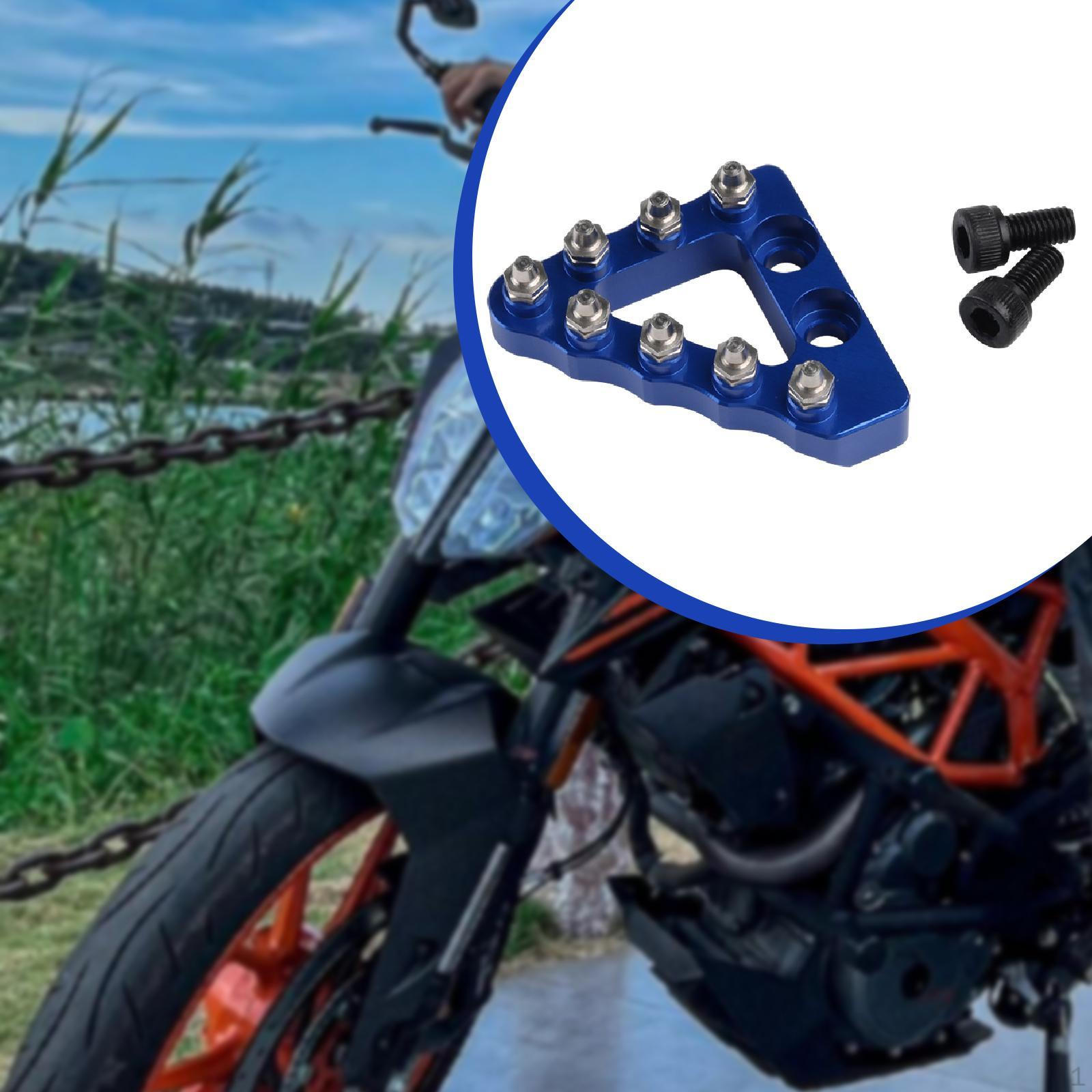 

Aluminum Alloy Rear Brake Pedal Lever Tip for Motorcycles with Installation Screws синій