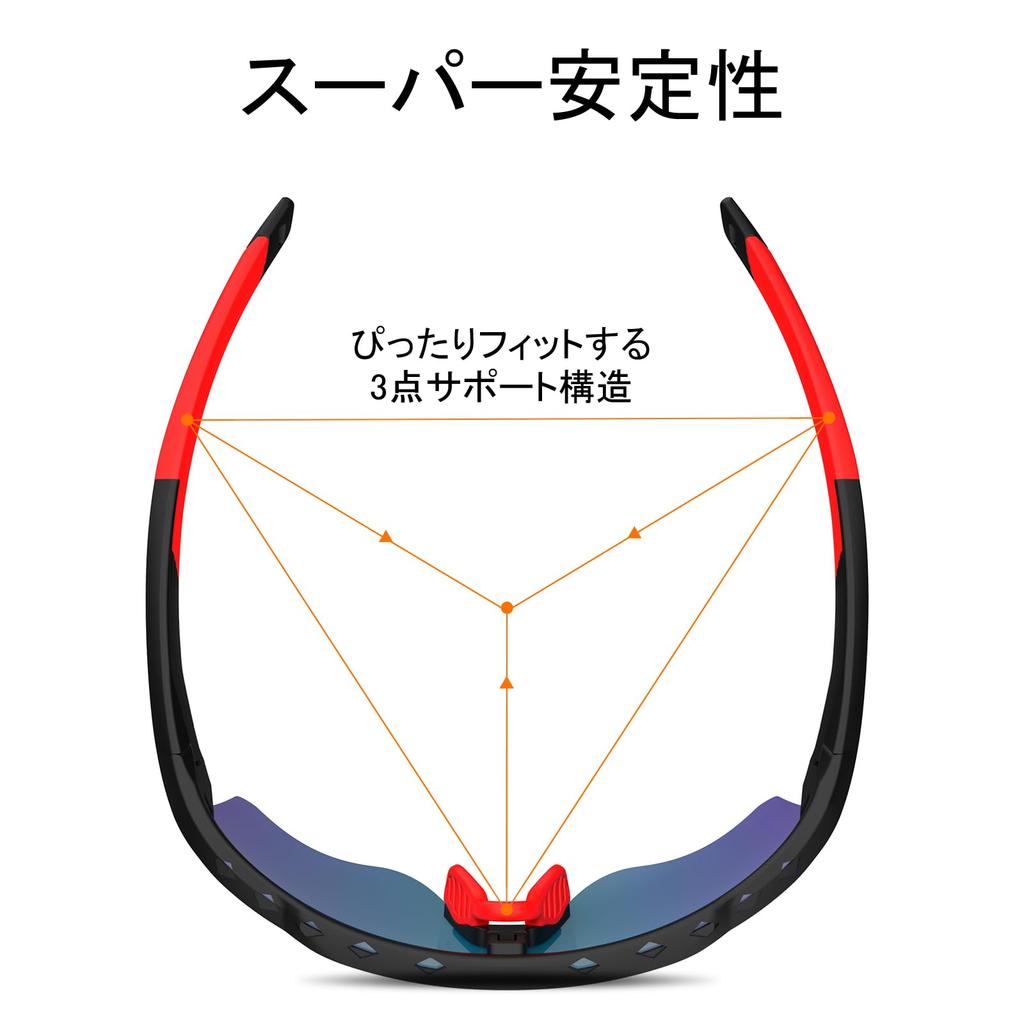 HAAYOT Sunglasses for Men and Women Cycling Glasses Sports Sunglasses Lightweight and Durable TR90 Frame MTB Goggles Fishing Driving Hiking Matte
