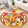 1pc Cardcaptor Sakura Office Round Area Rug, Indoor Mat Suitable For Office, Under Office Chairs Bedroom Living Room Home Decor  A0908147