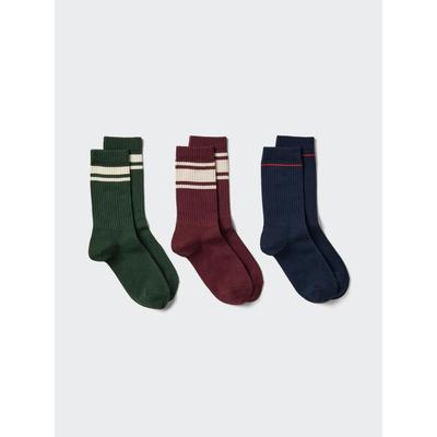 Uniqlo Japan Socks 3 Pair Ribbed