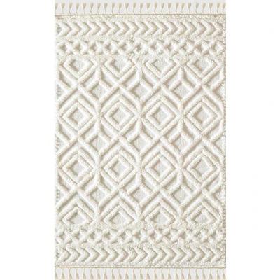 Curly Soft Plush Shaggy Cream Rug for Children's Room, Living Room, Kitchen, and Lounge