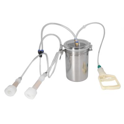 Manual Milking Machine 2000ml Effort Saving Control Stainless Steel Bottle Portable Milking Kit for