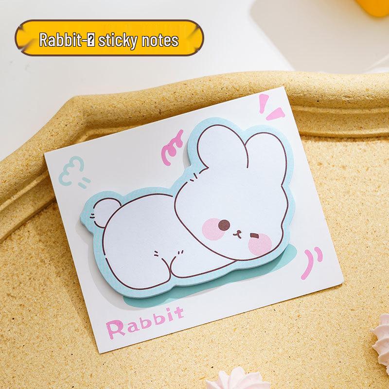 Cute Animal Shaped Sticky Notes: Reusable, Portable, Perfect for Students