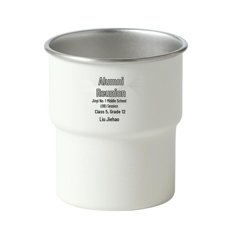 304 Stainless Steel Coffee Cup - Single Layer Milk Cup for Camping & Engraving