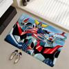 Felpudo Eco Franela Felpudo Antideslizante Inodoro Interior Suave Felpa Corta Alfombra de Piso Anime U-UFO Robot Goldrake