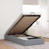 VidaXL Ottoman Bed Frame Without Mattress Light Grey 80x200 Cm Fabric, Bed Frame, Upholstered Bed Frame, Bed Frame 3310833