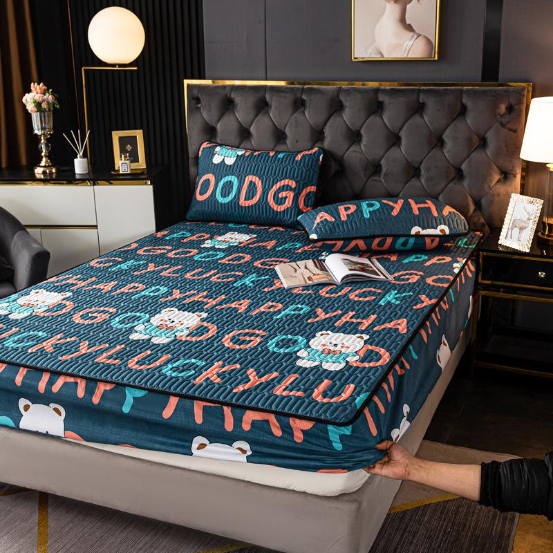 

Водонепроницаемая стеганая простыня на резинке и протектор матраса - Нескользящий, всеобъемлющий цельный чехол 180*200cm, 1.04kg