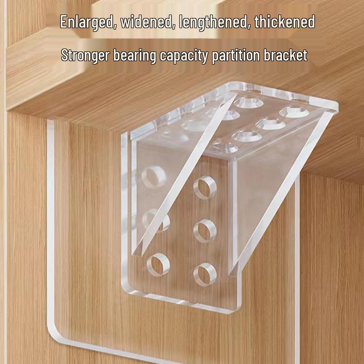 Enhanced Punch-Free Shelf Bracket Wardrobe Cabinet Support Sticker Triangle Frame