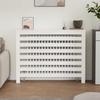 822597 vidaXL Radiator Cover White 108.5x19x84 Cm Solid Pine Wood
