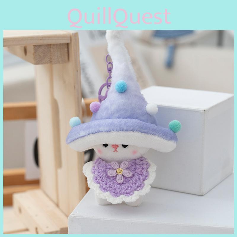 Plush Mushroom Toy Keychain Backpack Pendant Pp Cotton Stuffed Doll Gift Kids