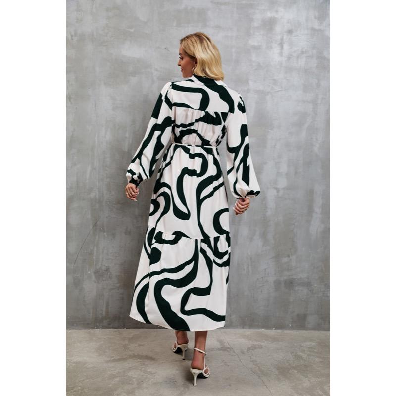 Printed Casual Shirt Dress for Women
