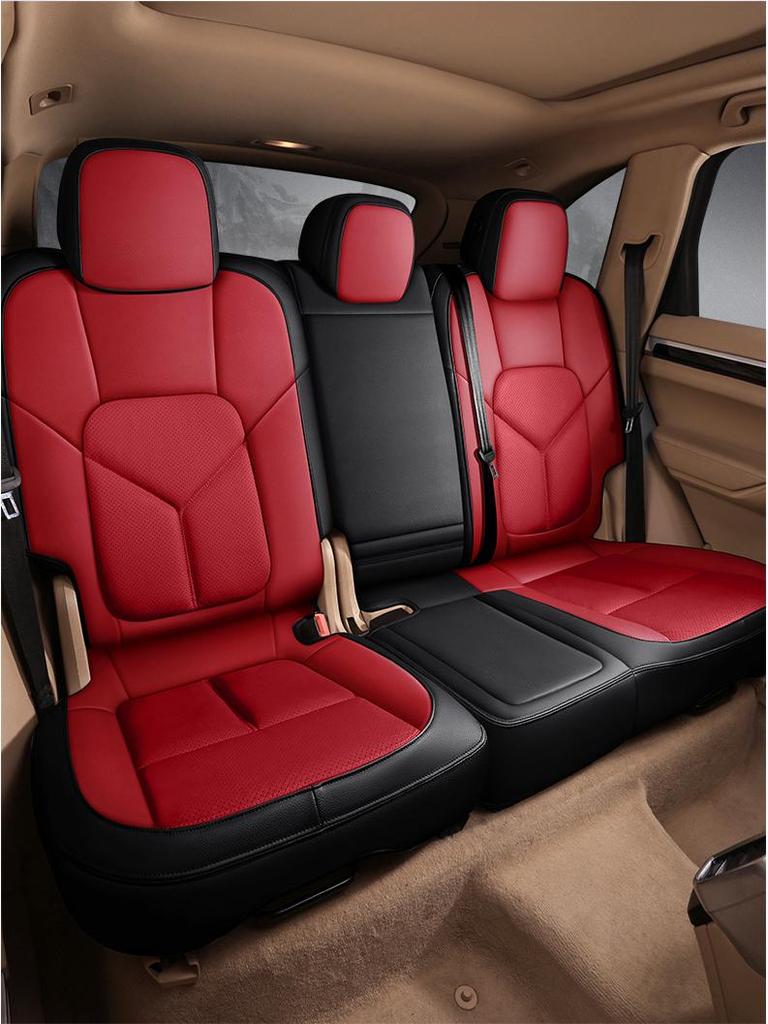 Full Coverage Genuine Leather Seat Cushion for BMW 5 Series and Porsche Cayenne