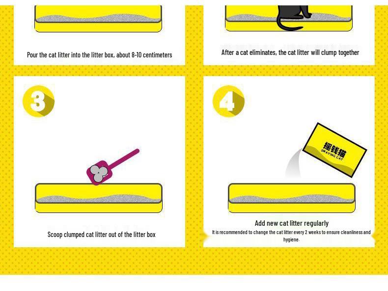 Lemon Deodorizing Bentonite Cat Litter - 1 Kg