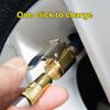 Brass Locking Nozzle Adapter 2PCS Tire Air Chuck Clip Durable Inflation for Car Motorcycle Bicycle Use