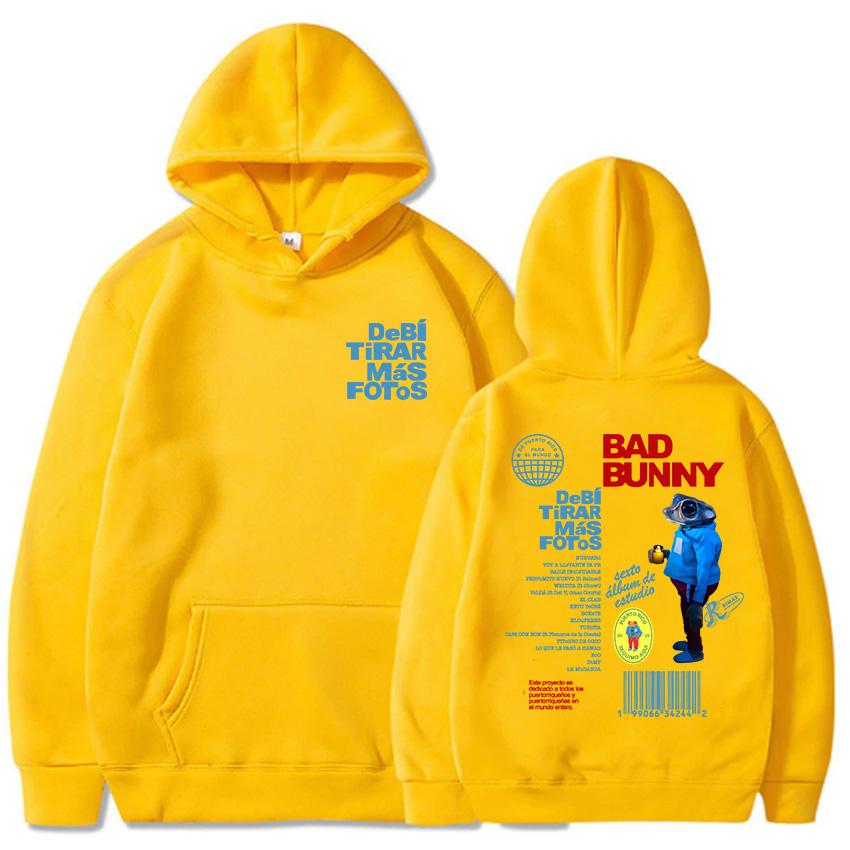 Bad Bunny DTMF Debí Tirar Mehr Fotos Hoodies 2025 Neues Album Mode Sweatshirts Roupas Femininas Mit Kapuze Winter Pullover Frauen