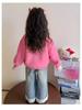 Girls' Fleece-Lined Sweatshirt: Autumn/Winter 2025 Trendy Children's Base Layer.