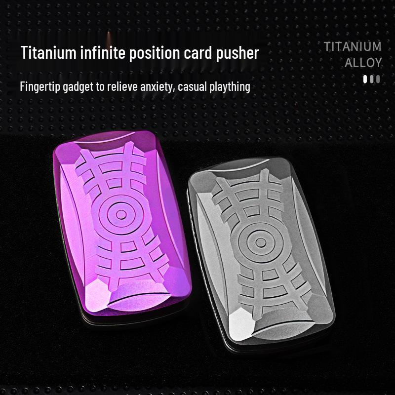 Titanium Alloy Decompression EDC Skateboard Toy - Portable Stress Relief Gadget.